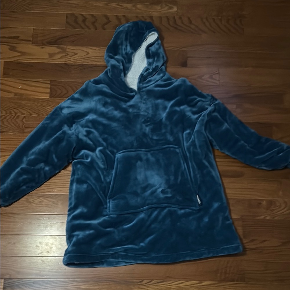 Cozy Blue Fleece Hoodie